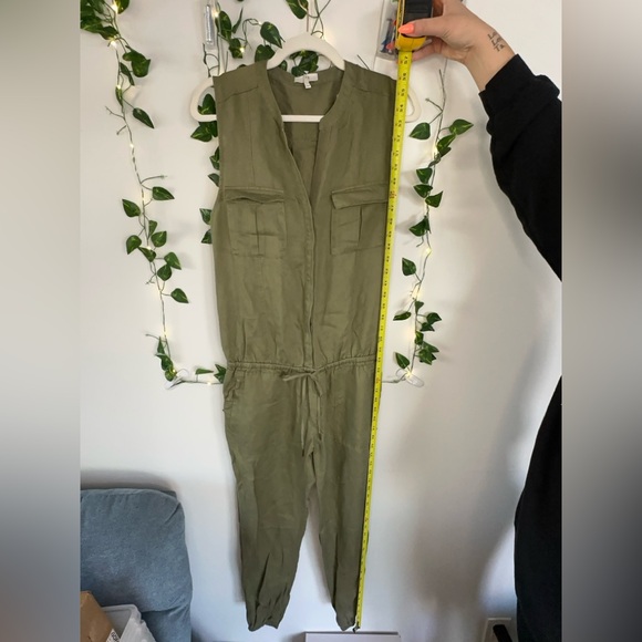 Joie Khaki Sleeveless Jumpsuit - Picture 7 of 7